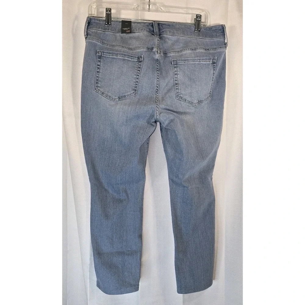 Torrid Perfect Skinny Ankle Stretch Blue Jeans Womens 10‎ Regular Blue NEW NWT!